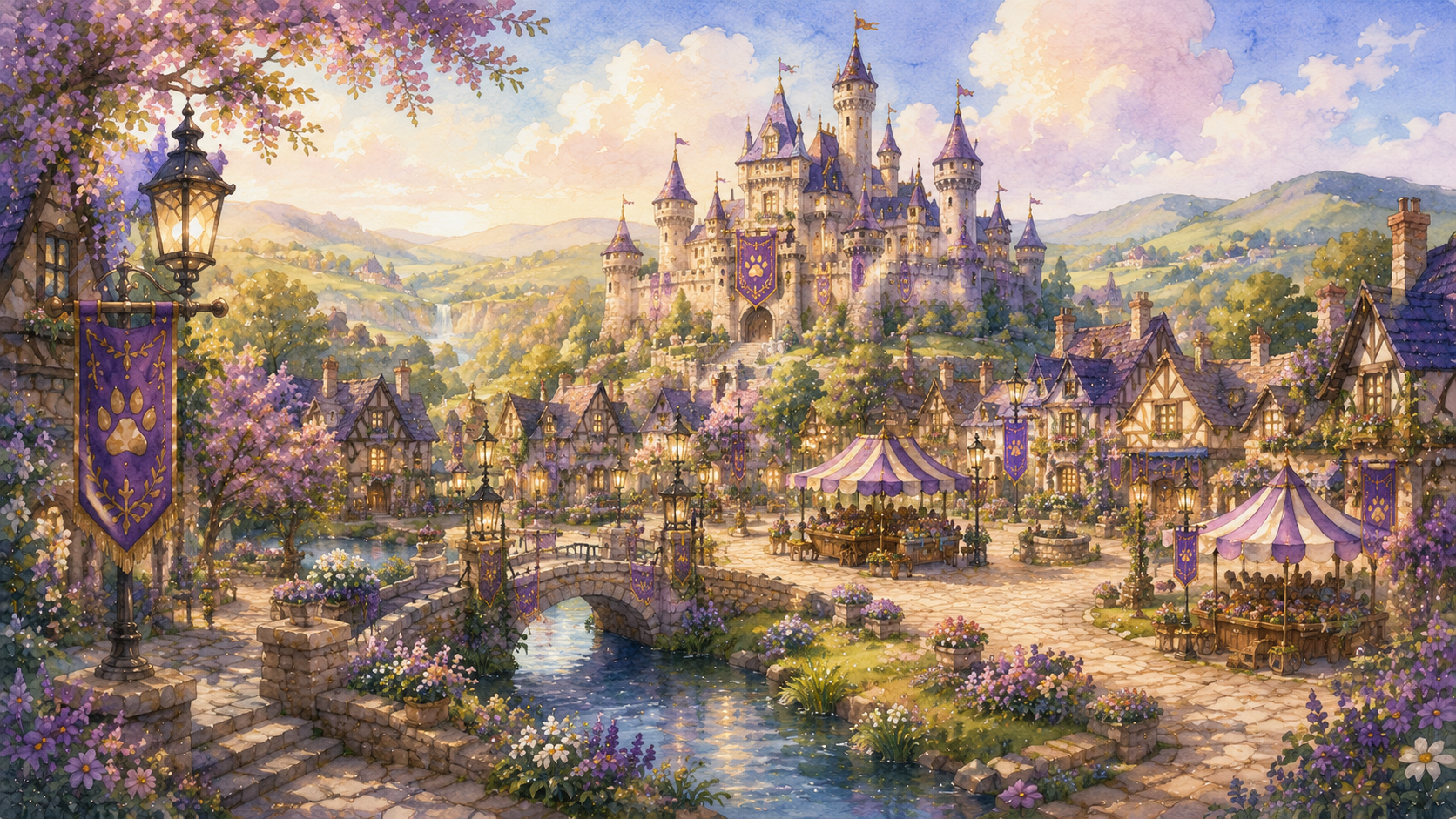 Barkingdom landscape illustration